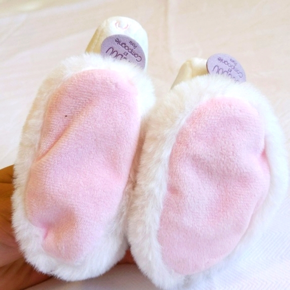 doudou et campagnie paris fluffy unicorn baby girl rattle slippers, 0-6 months - Picture 7 of 13